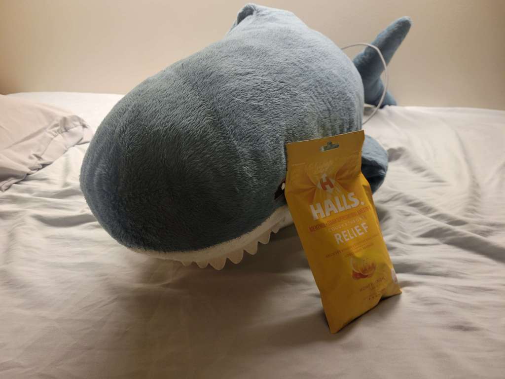 Dusk and cough drops